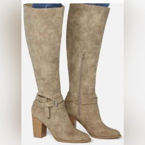 JustFab Sirena Block 3.75 inch Heel Boot